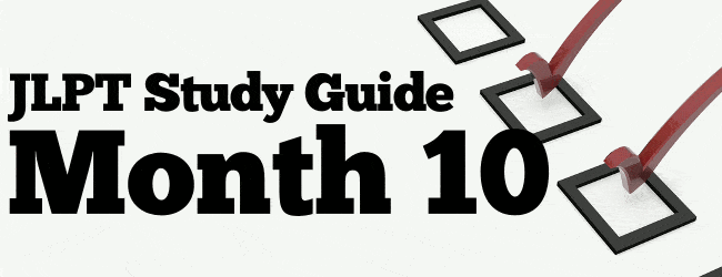 JLPT Study Guide Month 10 post image